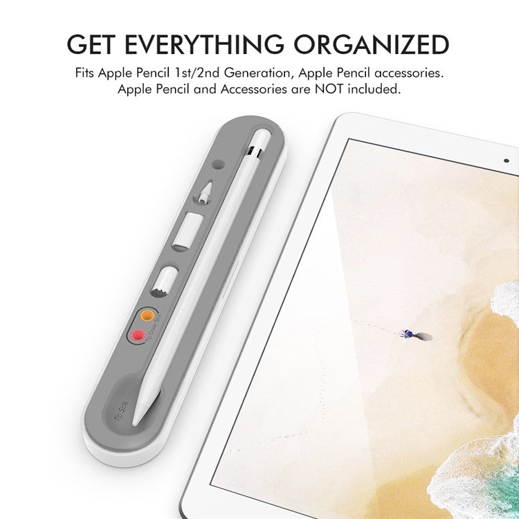 STOYOBE For Apple Pencil 1st / 2nd Generation Carrying Case Magnetic Closure Pencil Storage Box - White
