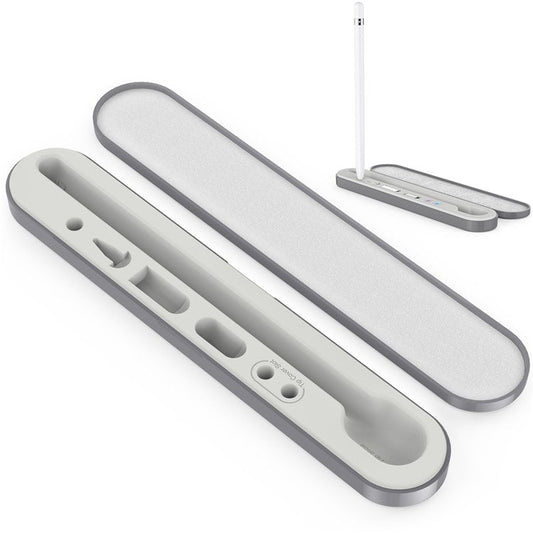 STOYOBE For Apple Pencil 1st / 2nd Generation Carrying Case Magnetic Closure Pencil Storage Box - Grey