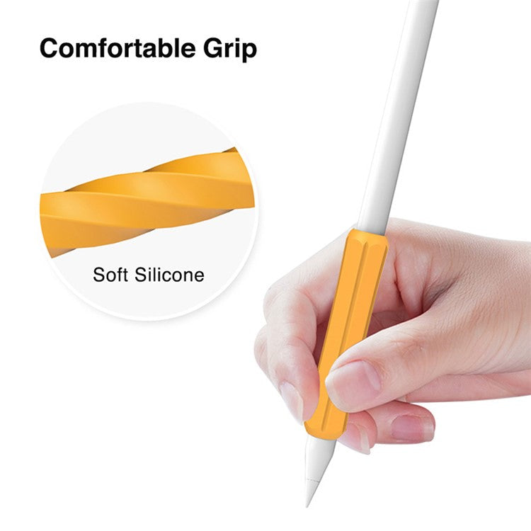 STOYOBE For Apple Pencil (1st / 2nd Generation) / Huawei M-Pencil Pen Grip Non-Slip Sleeve Silicone Stylus Pen Grip Cover - Sky Blue