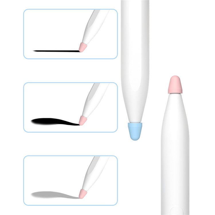 8Pcs / Set Stylus Pen Nib Cover for Xiaomi Smart Pen (Gen 2) , TPU Pen Tip Sleeve - Pink
