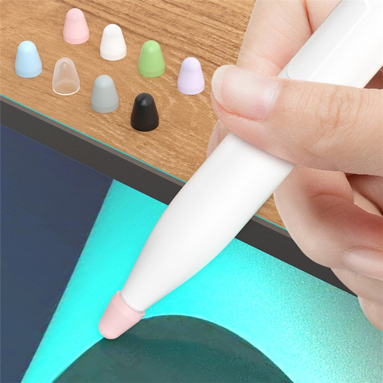 8Pcs / Set Stylus Pen Nib Cover for Xiaomi Smart Pen (Gen 2) , TPU Pen Tip Sleeve - White