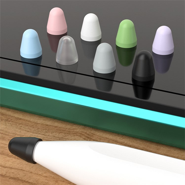 8Pcs / Set Stylus Pen Nib Cover for Xiaomi Smart Pen (Gen 2) , TPU Pen Tip Sleeve - Transparent