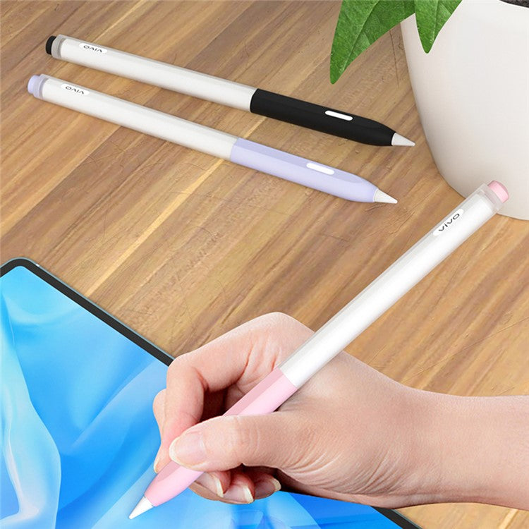 For vivo Pencil 2 Stylus Pen TPU Clear Sleeve Anti-Drop Pencil Protective Cover - Grey