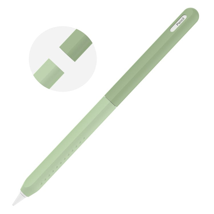 STOYOBE For Apple Pencil Pro / Pencil (2nd Generation) Silicone Sleeve Anti-Drop 2-Piece Pencil Protective Cover - Graduated Green