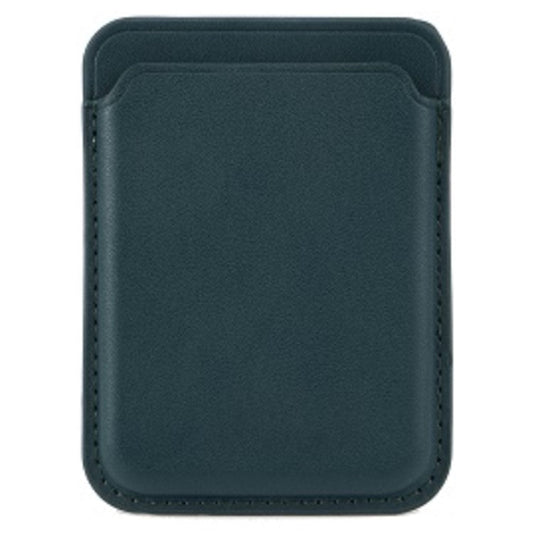 MRC040 Phone Card Holder Leather Phone Wallet Stick-On Adhesive Sticker - Blackish Green