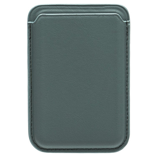 MRC040-2 Magnetic Card Holder Detachable PU Leather Wallet Compatible with MagSafe - Green