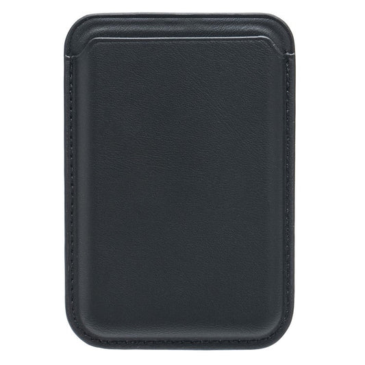 MRC040-2 Magnetic Card Holder Detachable PU Leather Wallet Compatible with MagSafe - Black