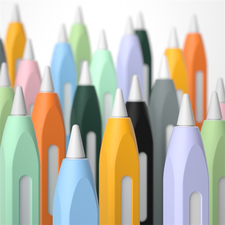 For Apple Pencil Pro / Pencil (2nd Generation) Stylus Pen Cover Anti-Dust Silicone Sleeve - Grey
