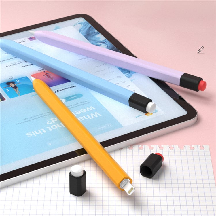 For Apple Pencil (1st Generation) Protective Sleeve Scratch-proof Silicone Stylus Pen Cover - Green