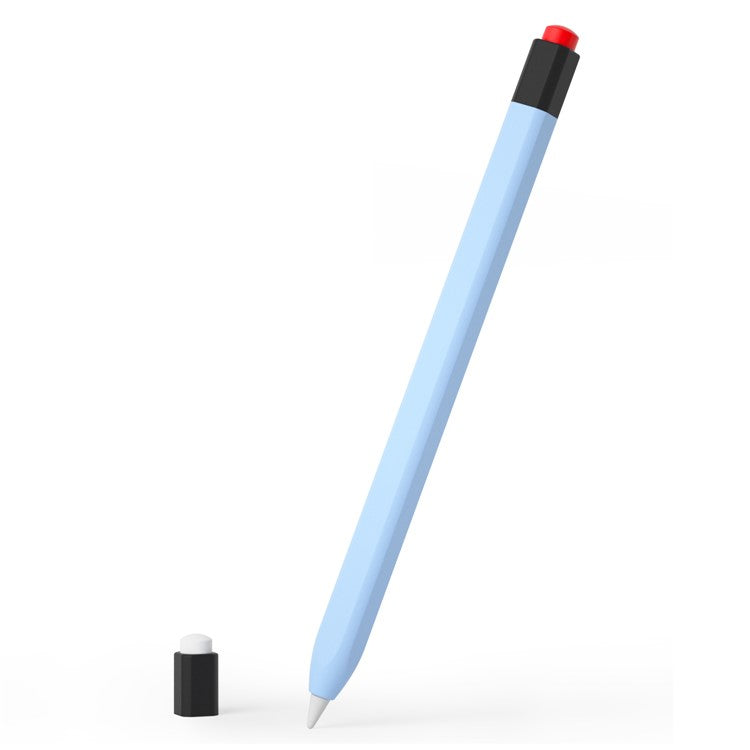For Apple Pencil (1st Generation) Protective Sleeve Scratch-proof Silicone Stylus Pen Cover - Sky Blue