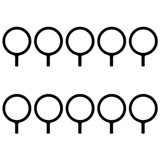 10Pcs Metal Ring Sticker Compatible with MagSafe Magnetic Wireless Charging Ring - Black