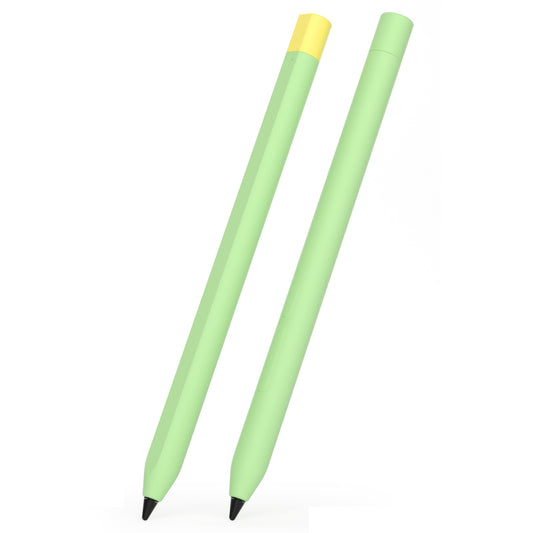 For Xiaomi Smart Pen (3rd Generation) Protective Sleeve Contrast Color Stylus Pen Cover with Dual Pen Caps - Green
