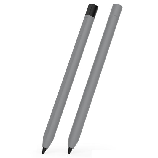 For Xiaomi Smart Pen (3rd Generation) Protective Sleeve Contrast Color Stylus Pen Cover with Dual Pen Caps - Grey