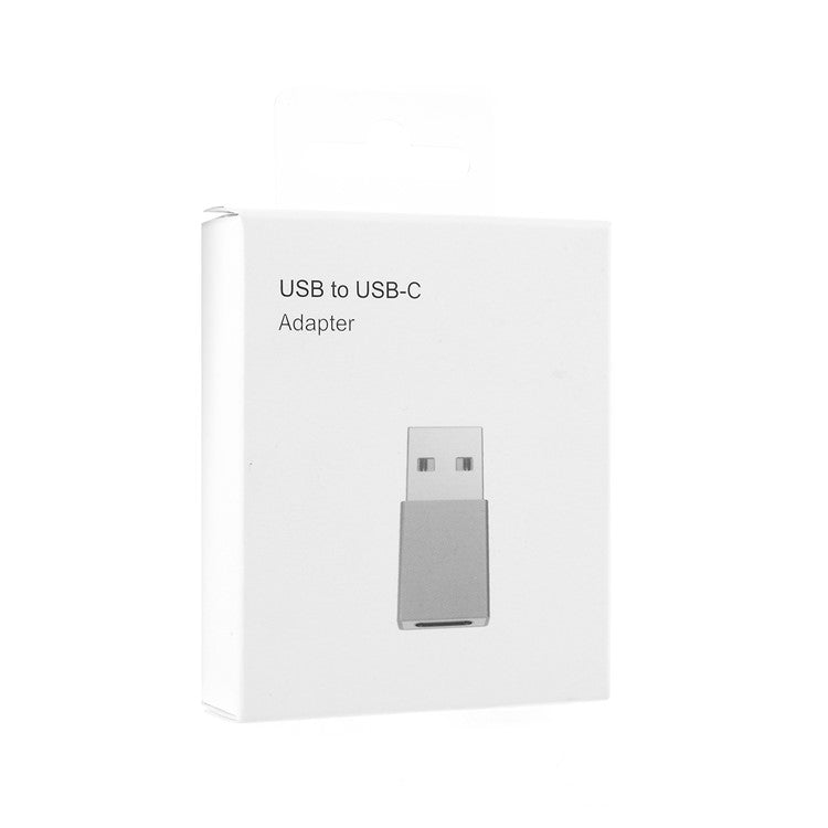 USB Type-C Female to USB Male Adapter Converter for Laptop Charger Power Bank - Grey
