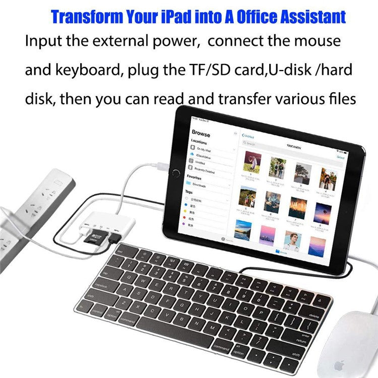5-in-1 Lightning Multi-function Camera Memory Card Reader Adapter