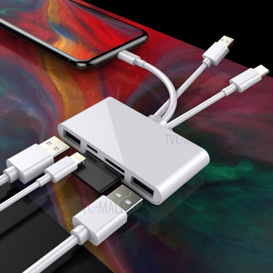 NK-1032 Pro 5-in-1 Multifunction Camera Card Reader Adapter