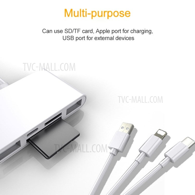 NK-1032 Pro 5-in-1 Multifunction Camera Card Reader Adapter