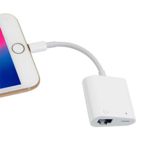 Lightning to Ethernet Adapter RJ45 to iPhone iPad iPod Network LAN Lightning to Ethernet Dongle