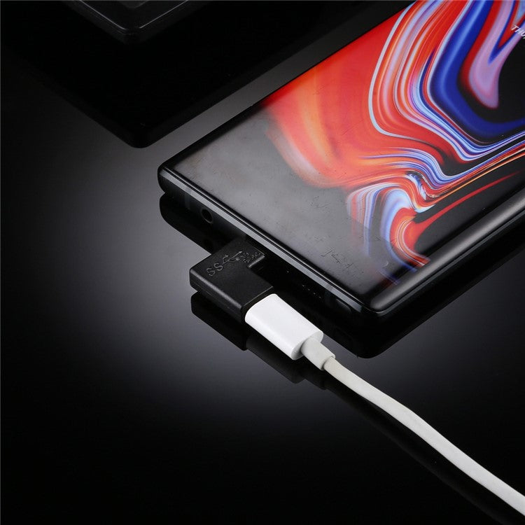 90 Degree USB-C Type-C Male to Female Adapter
