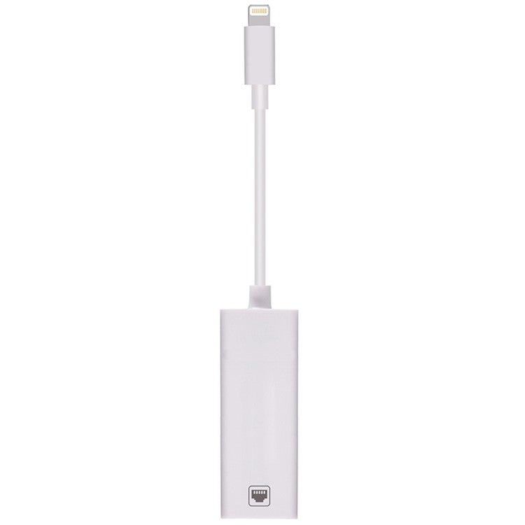 NK-107 A1 Lightning 8 Pin Charging Female Port to Lightning 8 Pin Male Port Mini Ethernet Adapter