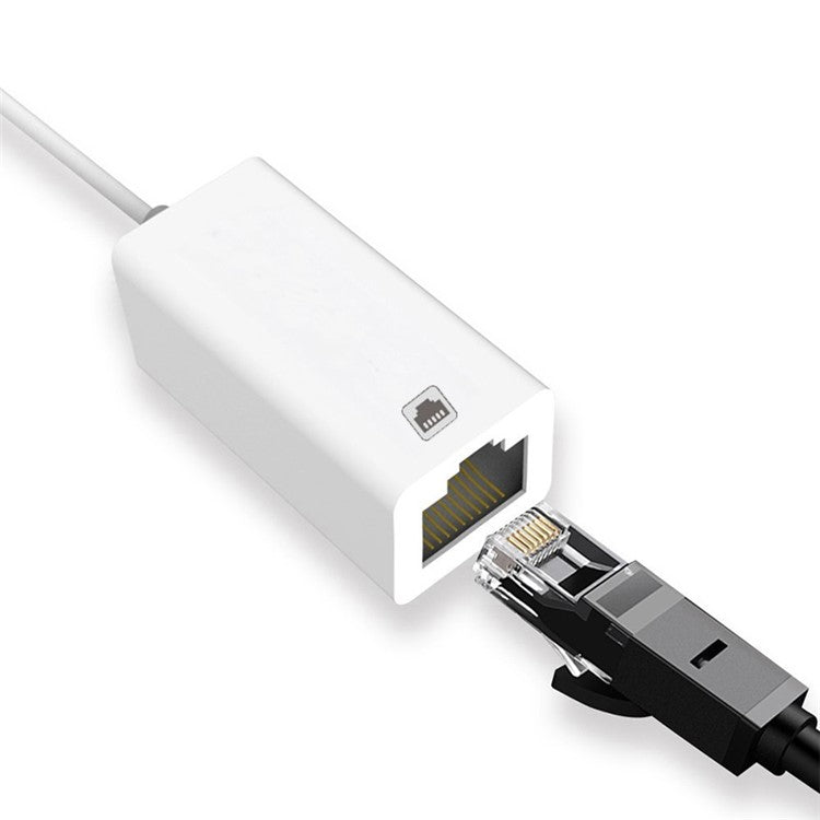 NK-107 A1 Lightning 8 Pin Charging Female Port to Lightning 8 Pin Male Port Mini Ethernet Adapter