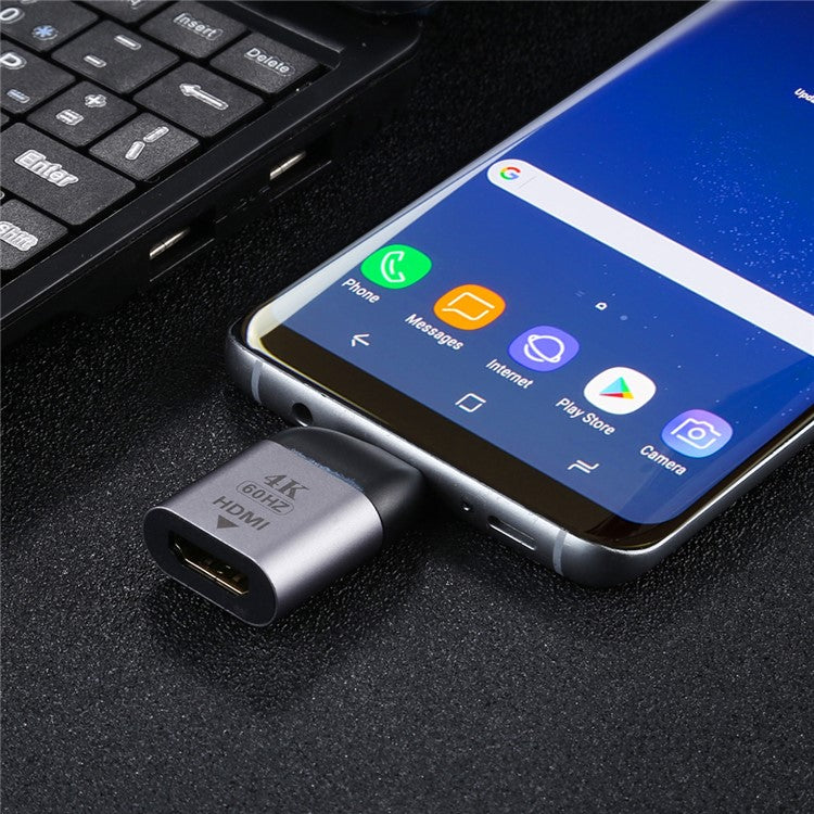 Type-C Male Head to HDMI 2.0 Version Adapter (Support 3D Visual Effect)