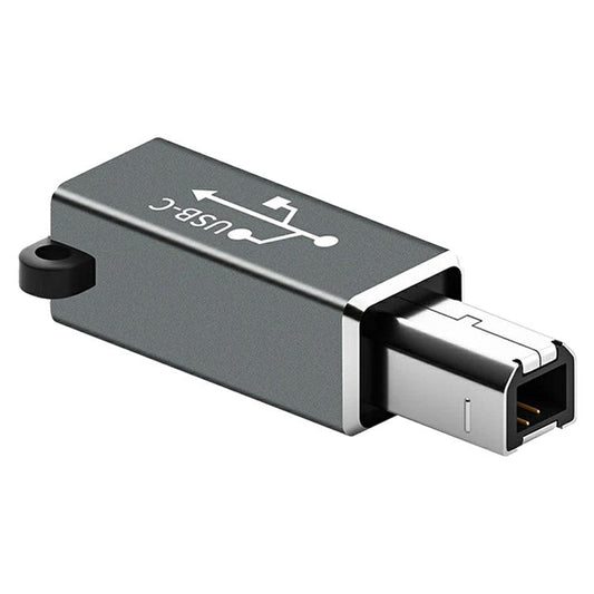 ADS-618 USB-C Female to Printer Male Adapter for Electric Piano, Printer, Scanner - Grey