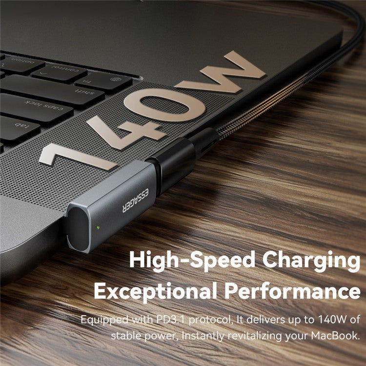 ESSAGER Type-C Female Adapter Compatible with MagSafe Magnetic Converter for MacBook