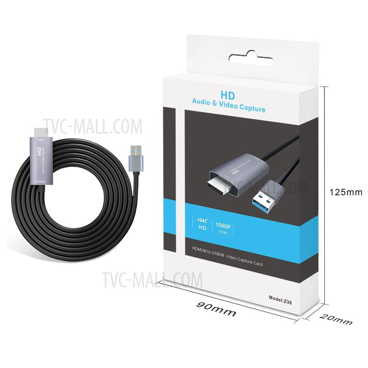 Z36 1080P HD HDMI to USB Audio Video Capture Card Device