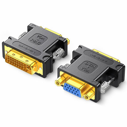 MINDPURE AD050 24+5 DVI Male to VGA Female HD Video Adapter Gold-Plated Converter