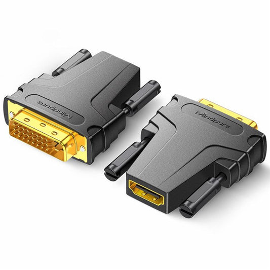 MINDPURE AD049 24+1 DVI Male to HDMI Female HD Video Adapter Gold-Plated Converter