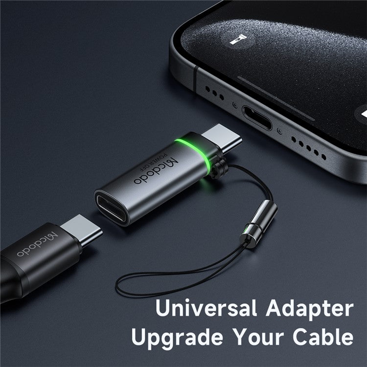 MCDODO OT-2450 USB-C to USB-C 100W Auto Power Off Adapter Data Transmission