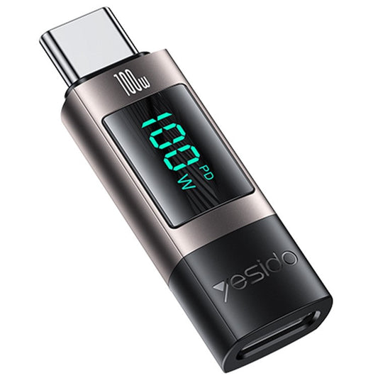 YESIDO GS24 CTOC 100W Fast Charging USB-C Extender Adapter Type-C Male to Female Converter