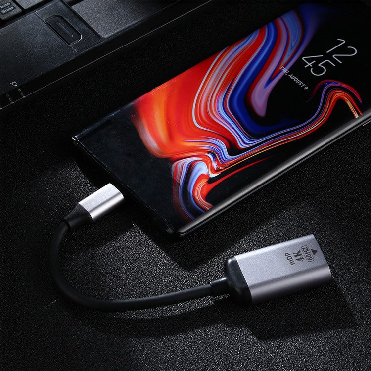 Type C to Mini DP Adapter 4K 60Hz Cable for MacBook Samsung Galaxy S10 Huawei Mate P20 Pro