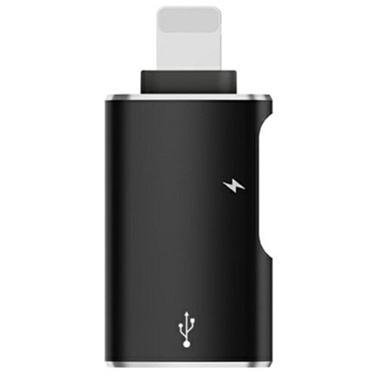 8 Pin to USB-A  /  Type-C Mini Converter Plug and Play Aluminum Alloy OTG Adapter - Black