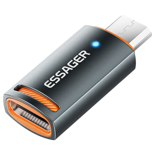 ESSAGER Type-C Female to Micro Male Converter Aluminum Alloy OTG Adapter