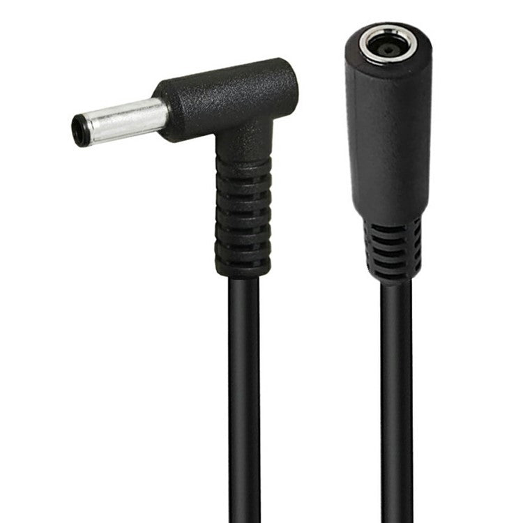 15cm 90 Degree 4.5mmx3.0mm Male to Female Adapter DC Power Connector Cable for HP / Dell Laptops