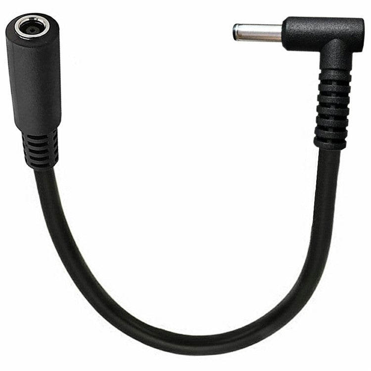 15cm 90 Degree 4.5mmx3.0mm Male to Female Adapter DC Power Connector Cable for HP / Dell Laptops