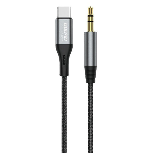 DUDAO L11ProT 1m Type-C to 3.5mm Audio Cable Aluminum Alloy+Nylon Braiding AUX Cord