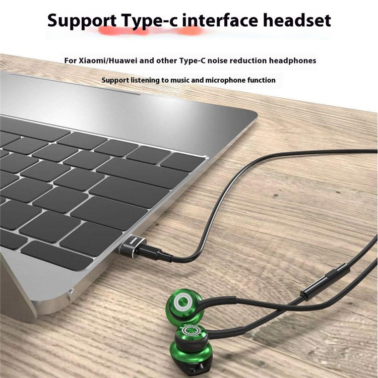 DUDAO L16AC For iPhone 15 USB Male to USB-C Female Adapter Charging Data Transfer OTG Converter