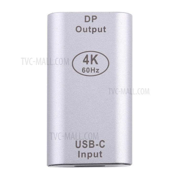 4K 60Hz USB 3.1 Type C Female to DP Female Adapter Converter for MacBook Chromebook Pixel