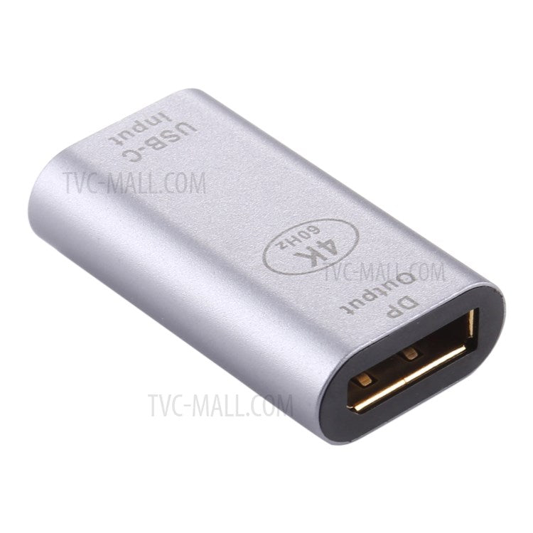 4K 60Hz USB 3.1 Type C Female to DP Female Adapter Converter for MacBook Chromebook Pixel