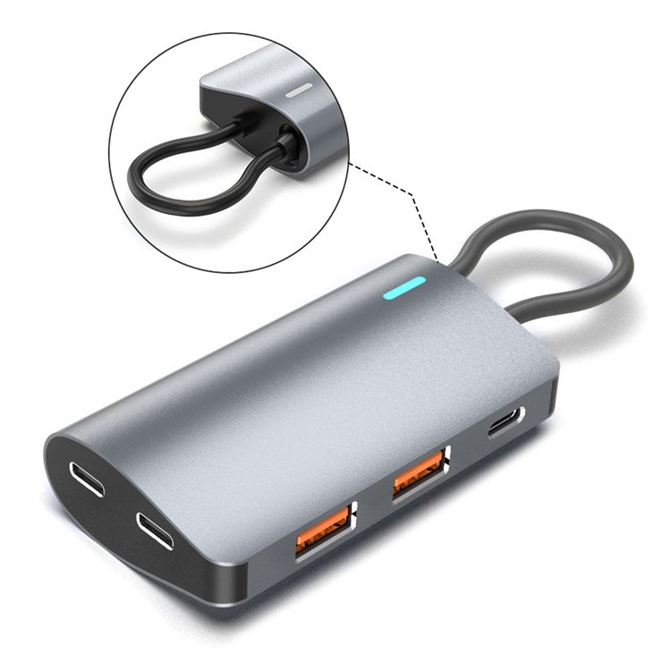 2395-2A2C32 5-in-1 10Gbps Expansion Dock Type-C to 2xUSB3.2 + 2xUSB-C + PD 100W Hub Converter