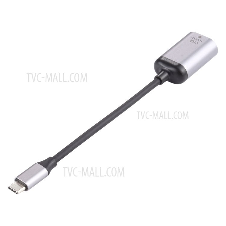 Type C Male to 1080P VGA Female Adapter Converter Cable for MacBook Pro/Air iPad Pro Surface Book 2