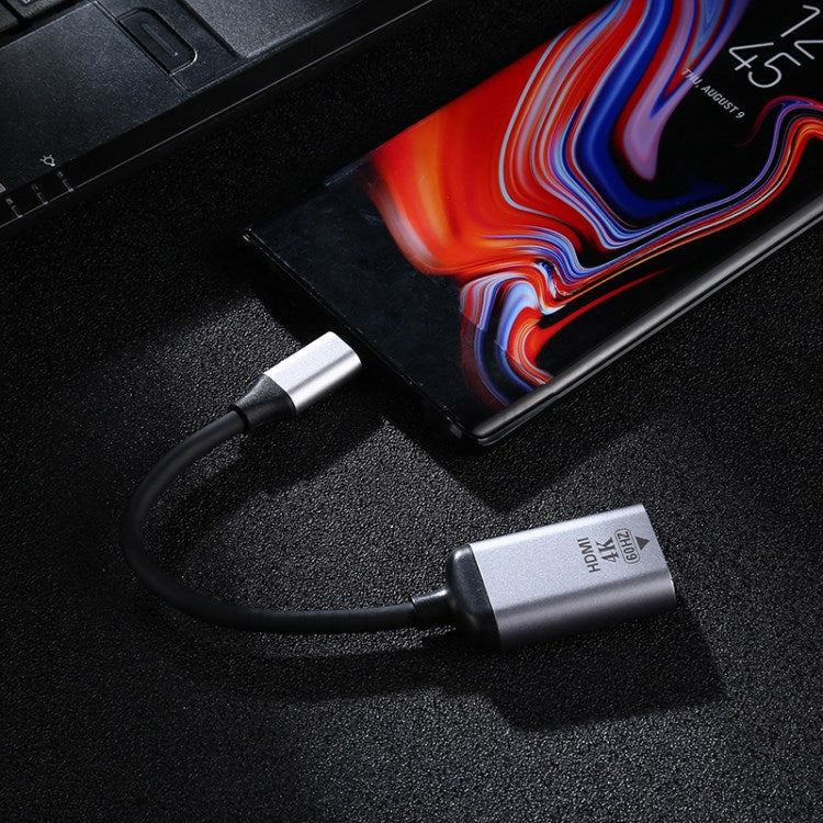 4K 60HZ HDMI Famale to Type C Male Adapter Cable for MacBook Samsung Galaxy S10 Huawei Mate P20 Pro