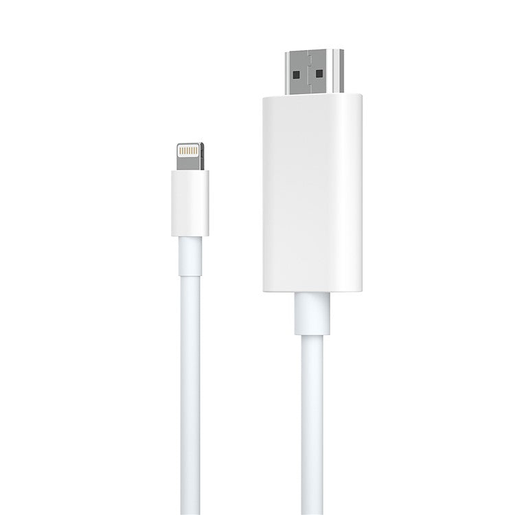 Lightning to HDMI Cable For iPhone / iPad 1080P HD Screen Mirroring Adapter Supports iOS 11.0+