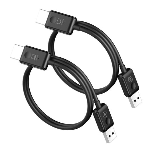 CS6 1080P Point to Point HDMI Transmitter + Receiver WiFi Transfer Adapter Cable - Black