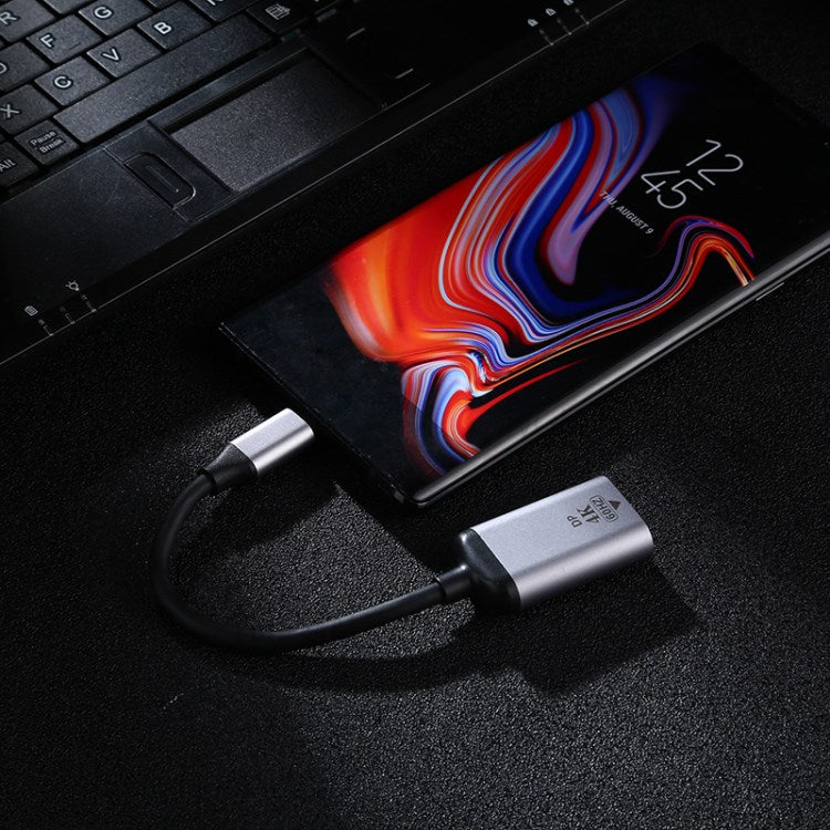 4K 60HZ DP Display Port Famale to Type C Male Adapter Cable for MacBook Air 12