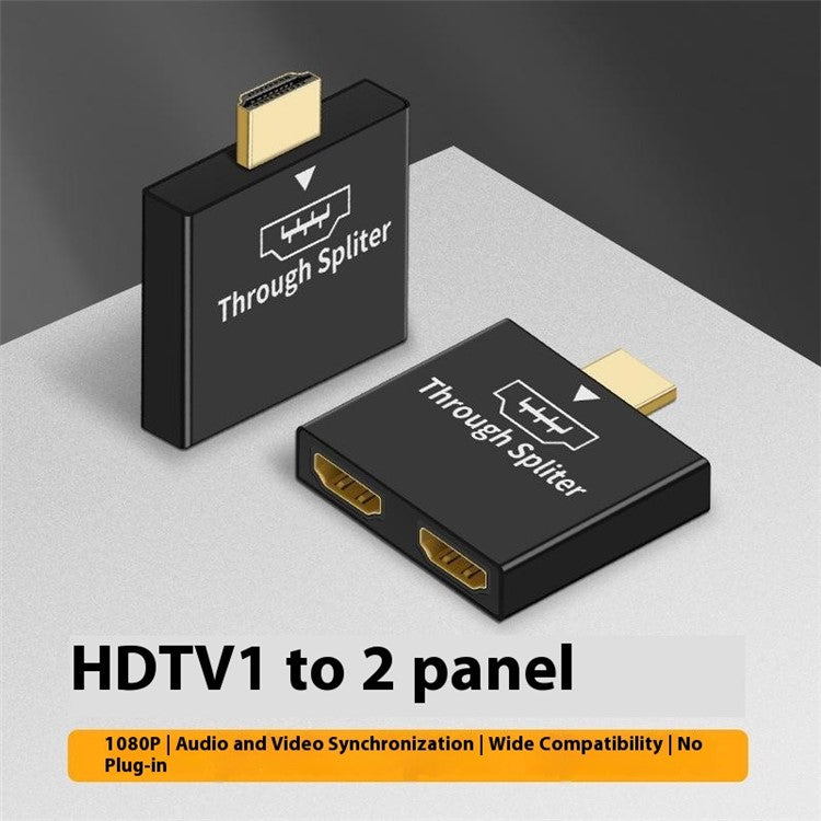 HDMI Male to Dual HDMI Female 1 to 2 Way Splitter Adapter for HD TV Hot DH Xbox Blueray DVD Players PS3