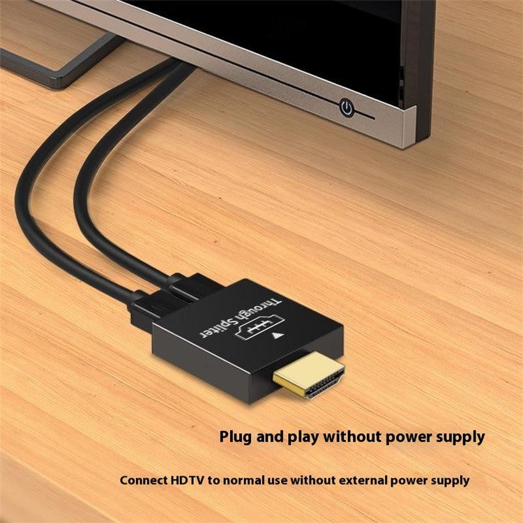 HDMI Male to Dual HDMI Female 1 to 2 Way Splitter Adapter for HD TV Hot DH Xbox Blueray DVD Players PS3